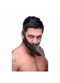 Черный кляп-страпон Masters Mini Face Fuck Strap-On - 14 см. - XR Brands - купить с доставкой в Димитровграде