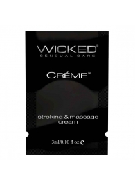 Крем для массажа и мастурбации Wicked Stroking and Massage Creme - 3 мл. - Wicked - купить с доставкой в Димитровграде