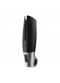 Черный мастурбатор с вибрацией Power Masturbator - Satisfyer - в Димитровграде купить с доставкой
