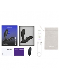 Черный анальный вибратор We-Vibe Vector+ - We-vibe - в Димитровграде купить с доставкой
