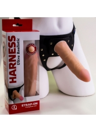 Страпон Харнесс из трусиков и насадки-фаллоса - 17,5 см. - LOVETOY (А-Полимер) - купить с доставкой в Димитровграде