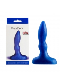 Синий анальный стимулятор Beginners p-spot massager - 11 см. - Lola Games - в Димитровграде купить с доставкой