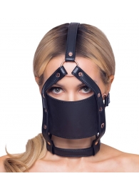 Черный намордник с кляпом-шаром Head Harness With A Gag - Orion - купить с доставкой в Димитровграде