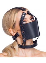 Черный намордник с кляпом-шаром Head Harness With A Gag - Orion - купить с доставкой в Димитровграде