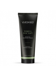 Массажный легкий крем WICKED Sage plus Sea Salt - 120 мл. - Wicked - купить с доставкой в Димитровграде
