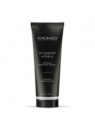 Массажный легкий крем WICKED Stripped plus Bare - 120 мл. - Wicked - купить с доставкой в Димитровграде