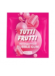Пробник гель-смазки Tutti-frutti со вкусом бабл-гам - 4 гр. - Биоритм - купить с доставкой в Димитровграде