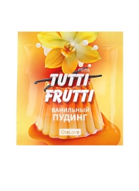 Пробник гель-смазки Tutti-frutti со вкусом ванильного пудинга - 4 гр. - Биоритм - купить с доставкой в Димитровграде