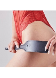 Черная кожаная шлепалка SitaBlack - 30 см. - Sitabella - купить с доставкой в Димитровграде