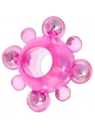 Эрекционное кольцо c бусинками - Toyfa Basic - в Димитровграде купить с доставкой