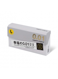 Презервативы Sagami Original 0.02 L-size увеличенного размера - 5 шт. - Sagami - купить с доставкой в Димитровграде