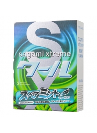 Презервативы Sagami Xtreme Mint с ароматом мяты - 3 шт. - Sagami - купить с доставкой в Димитровграде