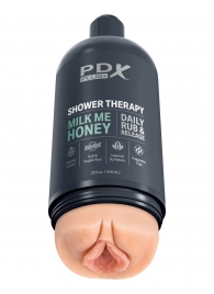 Телесный мастурбатор-вагина Shower Therapy Milk Me Honey - Pipedream - в Димитровграде купить с доставкой
