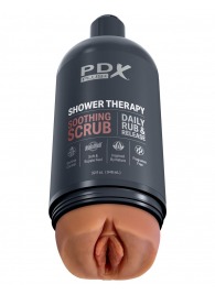 Мастурбатор-вагина цвета карамели Shower Therapy Soothing Scrub - Pipedream - в Димитровграде купить с доставкой