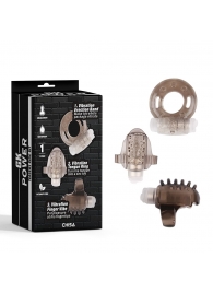 Набор из 3 дымчатых эрекционных колец с вибрацией Teasers Ring Kit - Chisa - в Димитровграде купить с доставкой