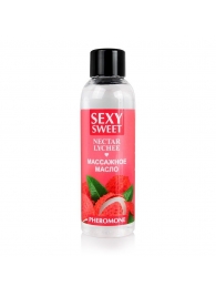 Массажное масло Sexy Sweet Nectar Lychee с феромонами и ароматом личи - 75 мл. - Биоритм - купить с доставкой в Димитровграде