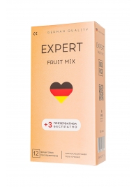 Ароматизированные презервативы EXPERT Fruit Mix - 12 шт.(+3 в подарок) - Expert - купить с доставкой в Димитровграде