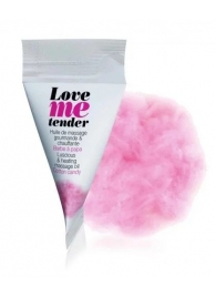 Съедобное согревающее массажное масло Love Me Tender Cotton Candy с ароматом сладкой ваты - 10 мл. - Love to Love - купить с доставкой в Димитровграде