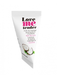 Съедобное согревающее массажное масло Love Me Tender Cocos с ароматом кокоса - 10 мл. - Love to Love - купить с доставкой в Димитровграде