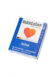 Презервативы с пупырышками Masculan Dotted - 3 шт. - Masculan - купить с доставкой в Димитровграде