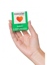 Презервативы анатомической формы Masculan Anatomic - 3 шт. - Masculan - купить с доставкой в Димитровграде