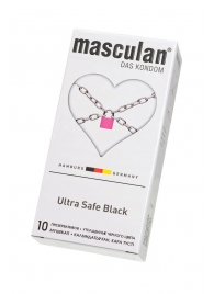 Ультрапрочные презервативы Masculan Ultra Safe Black - 10 шт. - Masculan - купить с доставкой в Димитровграде
