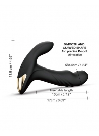 Черный вибромассажер простаты Multi P-Joy с 3 моторами - Dorcel - в Димитровграде купить с доставкой