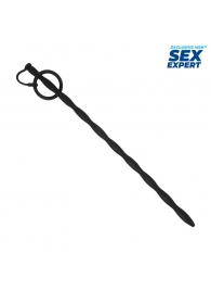 Черный стимулятор уретры Sex Expert - Sex Expert - купить с доставкой в Димитровграде