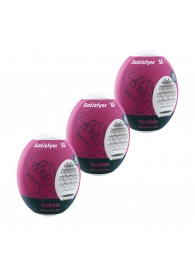 Набор из 3 мастурбаторов-яиц Satisfyer Bubble - Satisfyer - в Димитровграде купить с доставкой