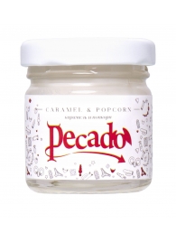 Массажная свеча Caramel   Popcorn - 35 мл. - Pecado - купить с доставкой в Димитровграде
