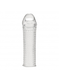 Текстурированная насадка на пенис Clear Textured Penis Enhancing Sleeve Extension - 16,5 см. - BlueLine - в Димитровграде купить с доставкой