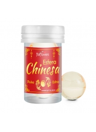 Интимный гель Chinesa Esfera с охлаждающе-пульсирующим эффектом (2 шарика по 3 гр.) - HotFlowers - купить с доставкой в Димитровграде
