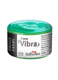 Возбуждающий крем Vibra с эффектом вибрации - 3,5 гр. - HotFlowers - купить с доставкой в Димитровграде