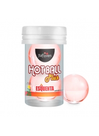 Лубрикант на масляной основе Hot Ball Plus с разогревающим эффектом (2 шарика по 3 гр.) - HotFlowers - купить с доставкой в Димитровграде