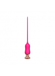 Розовый тонкий стимулятор Nipple Vibrator - 23 см. - I-MOON - купить с доставкой в Димитровграде