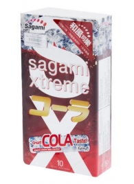Ароматизированные презервативы Sagami Xtreme COLA - 10 шт. - Sagami - купить с доставкой в Димитровграде