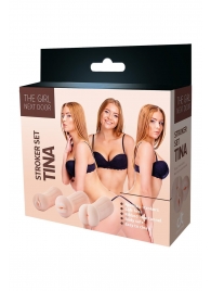 Набор из 3 мастурбаторов The Girl Next Door Tina - Dream Toys - в Димитровграде купить с доставкой