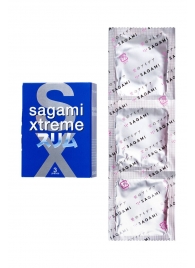 Розовые презервативы Sagami Xtreme FEEL FIT 3D - 3 шт. - Sagami - купить с доставкой в Димитровграде
