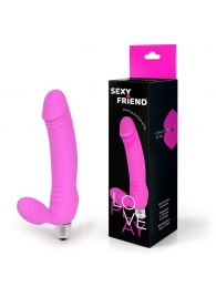 Розовый безремневой страпон Sexy Friend - 1137 - купить с доставкой в Димитровграде