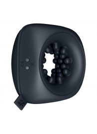 Черный мужской вибромассажер Ring Stroker - Satisfyer - в Димитровграде купить с доставкой