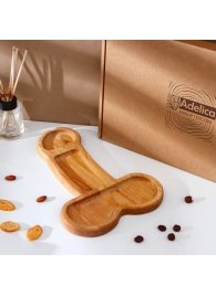 Деревянное блюдо для подачи в форме члена (32,5 х 20 х 1,7 см) - Сима-Ленд - купить с доставкой в Димитровграде