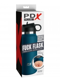 Мастурбатор-вагина в синей колбе F*ck Flask - Pipedream - в Димитровграде купить с доставкой