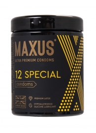Презервативы с точками и рёбрами MAXUS Special - 12 шт. - Maxus - купить с доставкой в Димитровграде