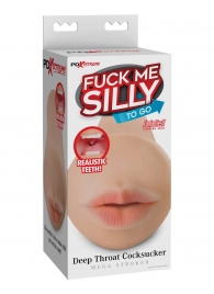 Телесный мастурбатор-ротик Deep Throat Cocksucker - Pipedream - в Димитровграде купить с доставкой