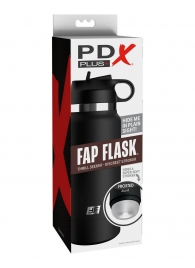 Черный мастурбатор в виде бутылки Fap Flask - Pipedream - в Димитровграде купить с доставкой