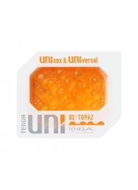 Оранжевый мастурбатор-стимулятор Tenga Uni Topaz - Tenga - в Димитровграде купить с доставкой