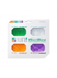 Набор из 4 мастурбаторов-стимуляторов Tenga Uni Variety Pack - Tenga - в Димитровграде купить с доставкой