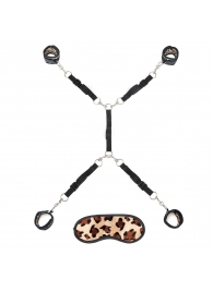 Леопардовая фиксация на матрас для рук и ног Classic Bedspreader - Lux Fetish - купить с доставкой в Димитровграде