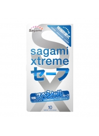 Презервативы Sagami Xtreme Ultrasafe с двойным количеством смазки - 10 шт. - Sagami - купить с доставкой в Димитровграде