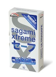 Презервативы Sagami Xtreme Ultrasafe с двойным количеством смазки - 10 шт. - Sagami - купить с доставкой в Димитровграде